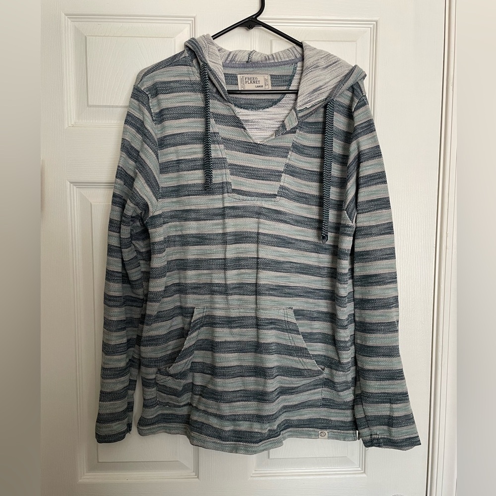 Free Planet Casual Striped Pullover